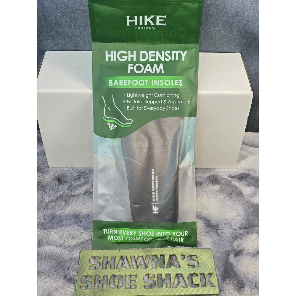 NWT Hike Footwear Barefoot Insoles Black High Density Foam Men EU 43/ US 10